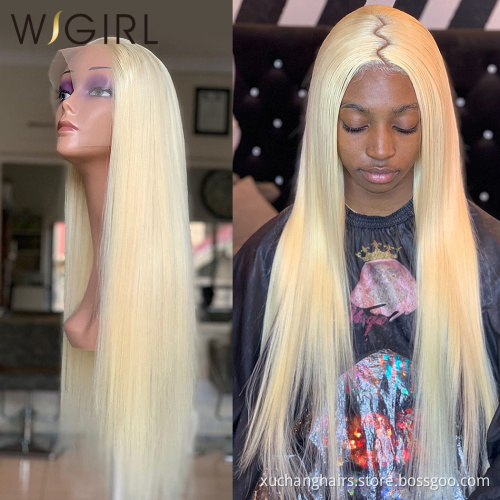 Wholesale 613 HD Full Lace Wig Human Hair,Platinum Blonde 613 transparent Lace Frontal Wig,13x4 13x6 613 Virgin Lace Front Wig
